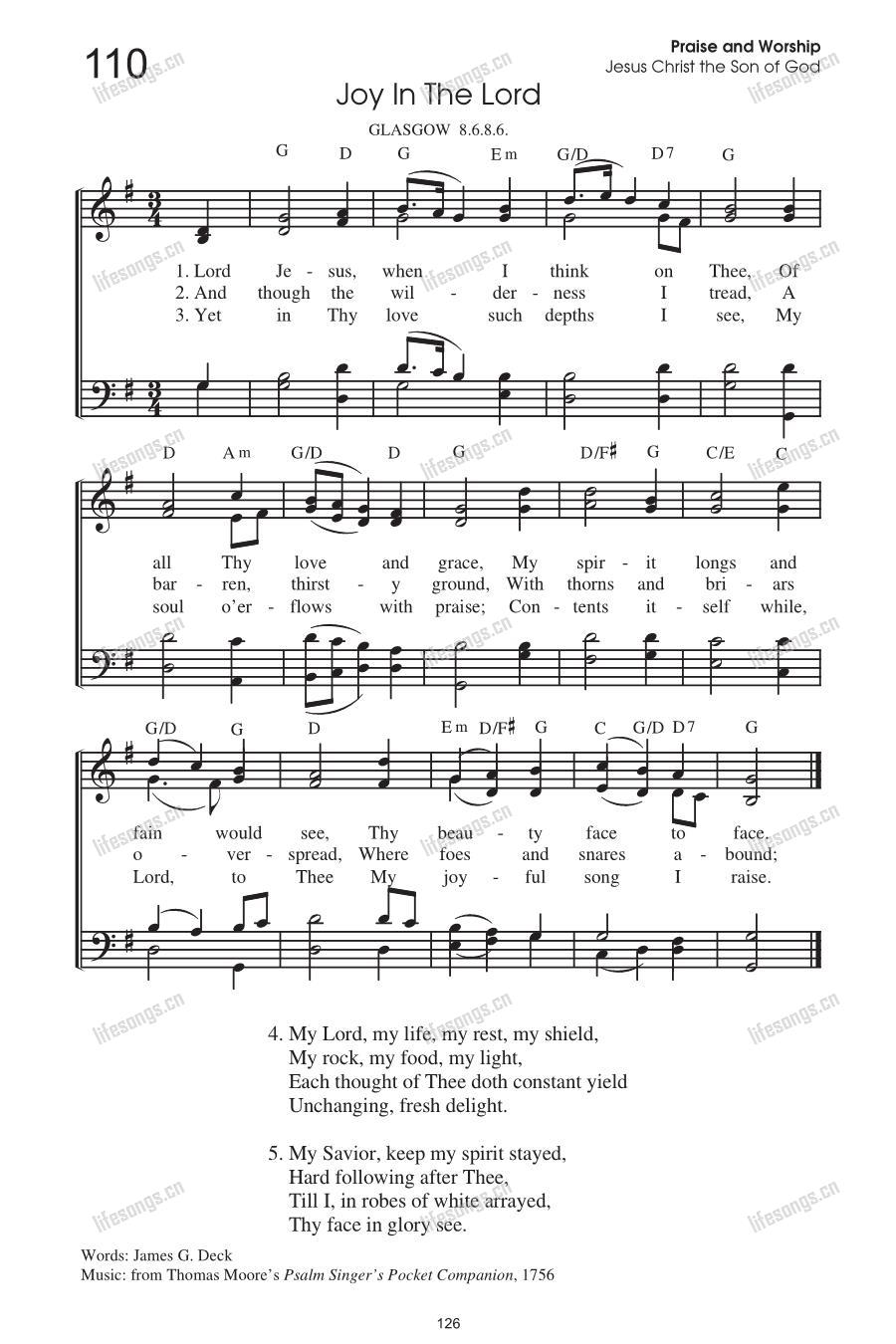 图片[1]-[HYMNS]110-Joy In The Lord-生命诗歌