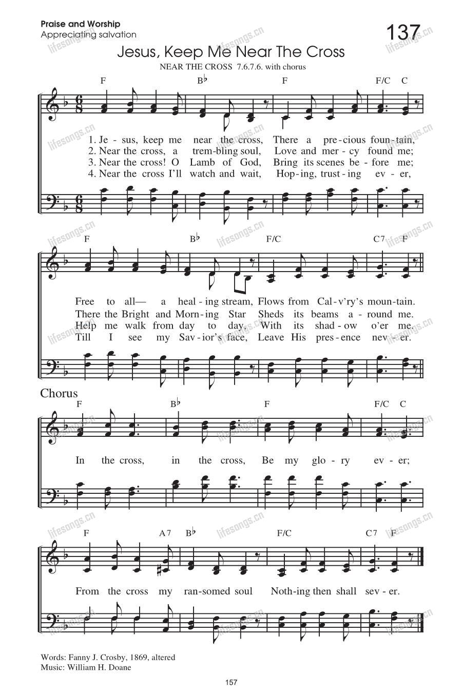 图片[1]-[HYMNS]137-Jesus,Keep Me Near The Cross-生命诗歌